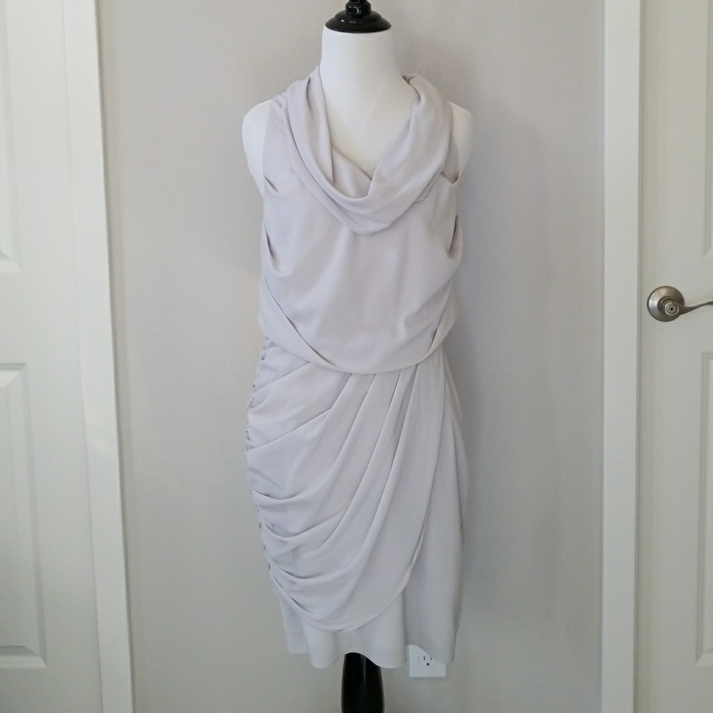 Ruche Grey Dress